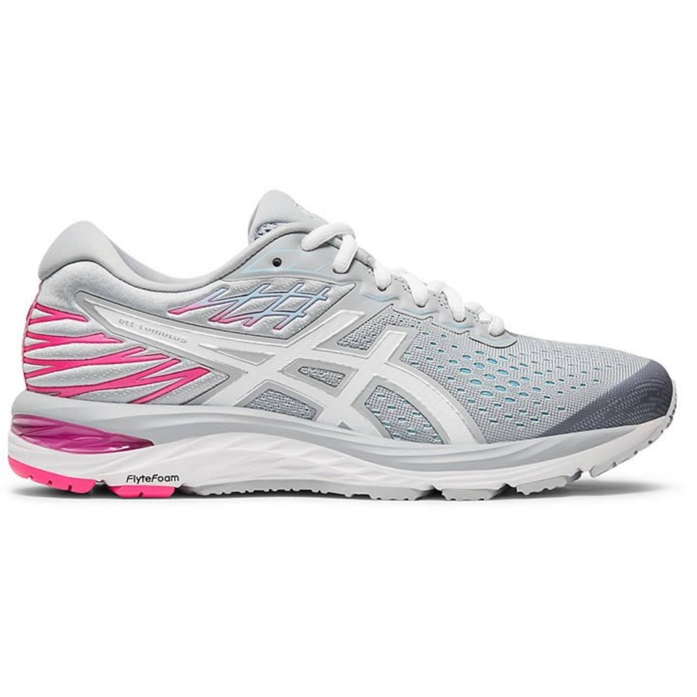Asics} Superfeet Inserts!! Gel Cumulus 21 Grey And Pink Women's